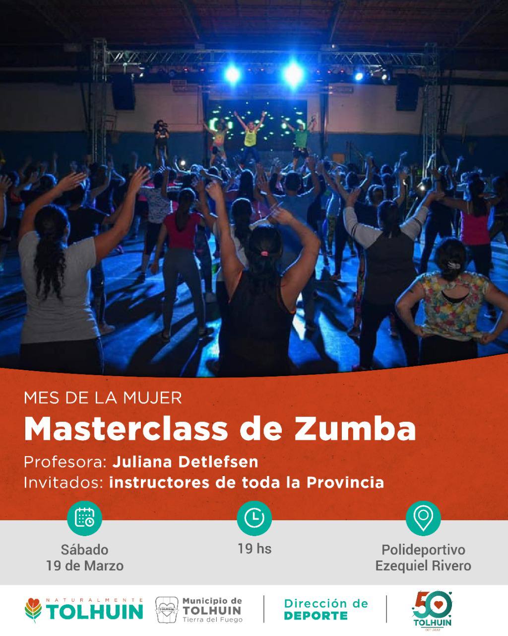 En Tolhuin masterclass gratuita de zumba Diario El Sureño