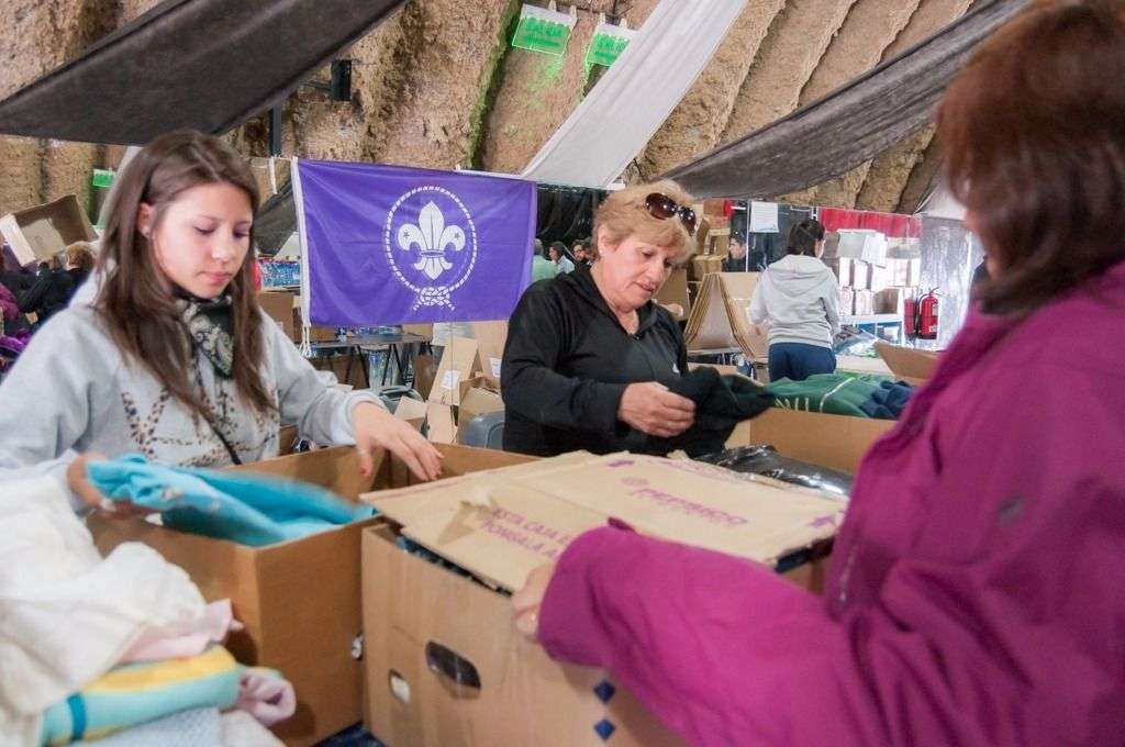 La solidaridad de la gente de Ushuaia se hizo sentir durante la campaña realizada por el Municipio.