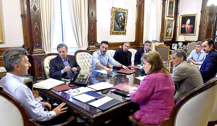 Mauricio Macri encabezó un encuentro en la Casa Rosada.