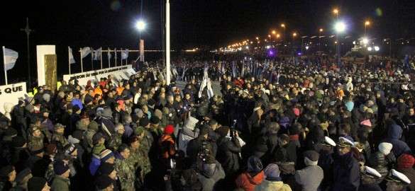 Río Grande renovó su apoyo a los veteranos de Malvinas en nuestra ciudad y acompañó las actividades por la Vigilia.