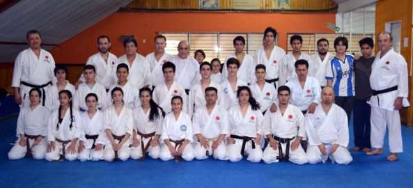 La Escuela Municipal local y el Dojo Shoto-Yuku, de Ushuaia, compartieron clases en el Centro Deportivo Municipal.