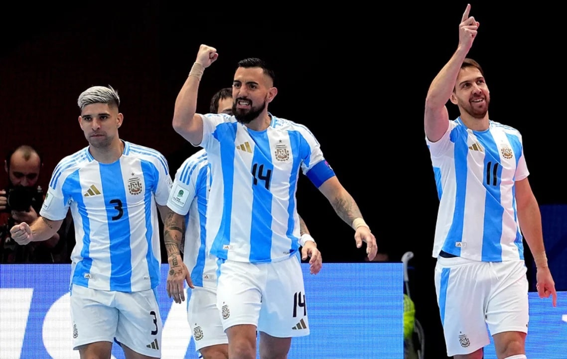 La Selección goleó a Kazajistán y se clasificó a las semifinales de la Copa del Mundo de Futsal