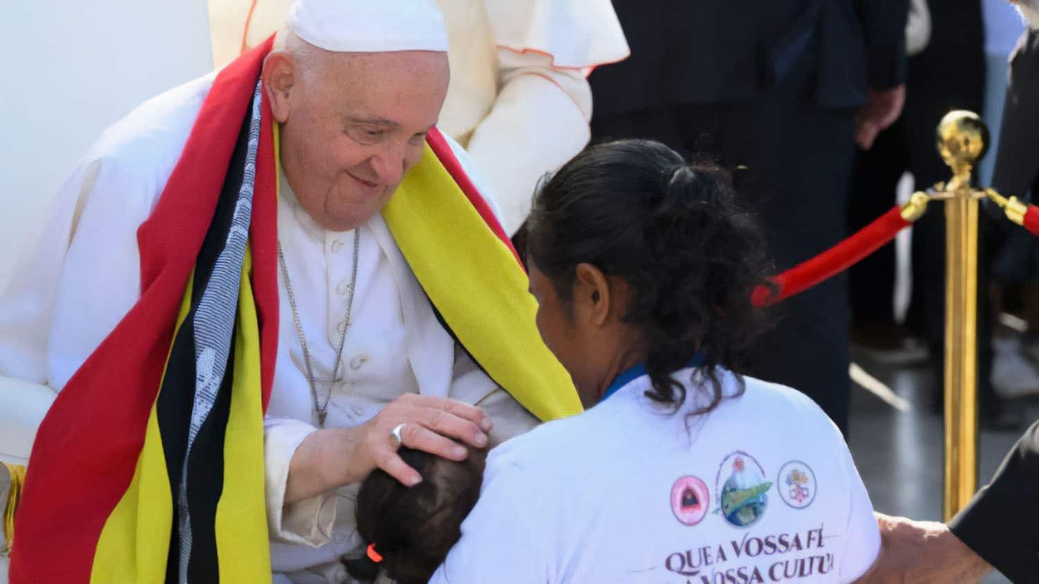 The Pope in East Timor: he focused his speech on children