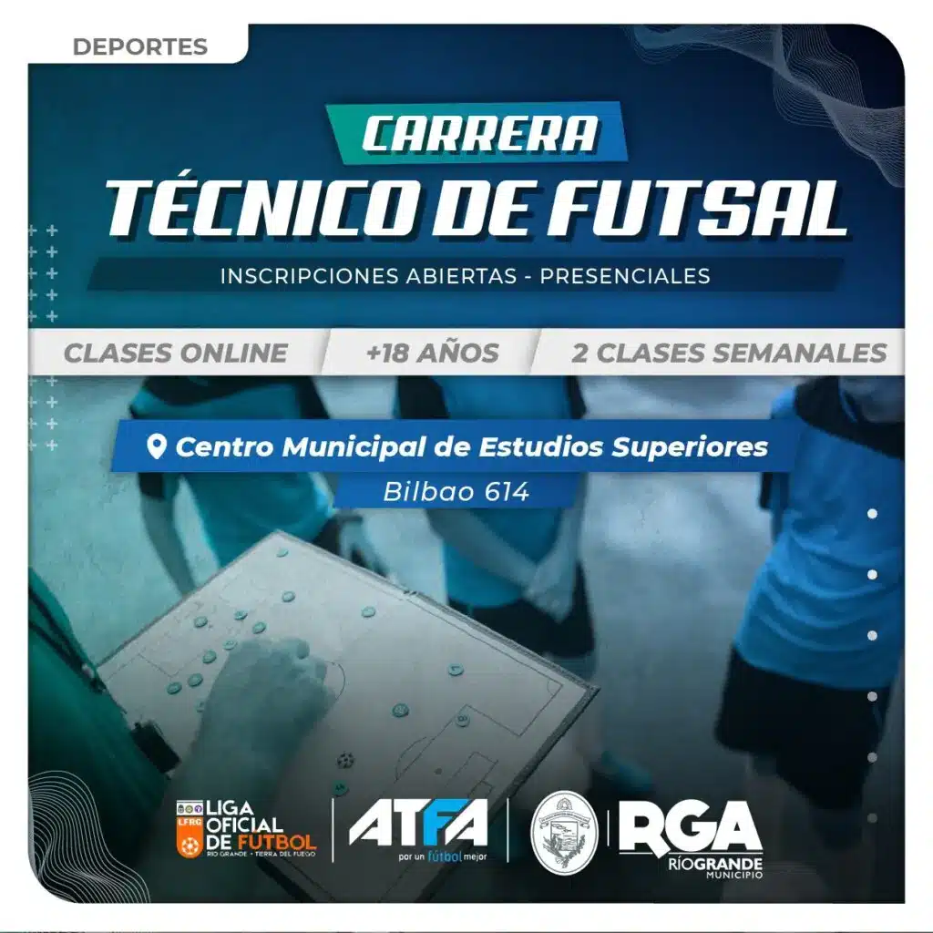 Río Grande abre inscripciones para la carrera de Técnico de Futsal por segundo año consecutivo