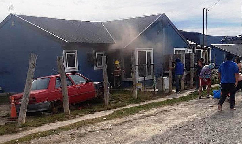 Incendio intencional en una vivienda