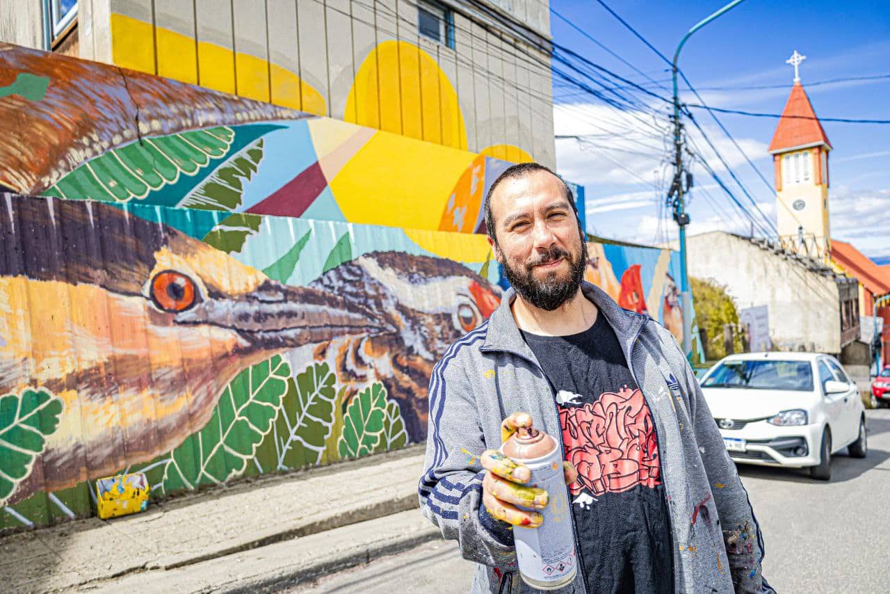 Ushuaia, nuevo mural en el centro de la ciudad