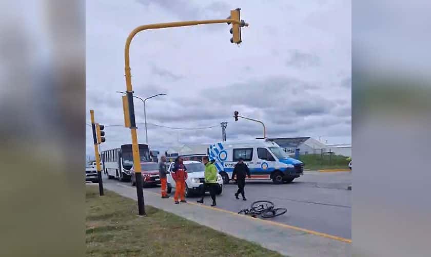 Vehículo atropelló a un ciclista