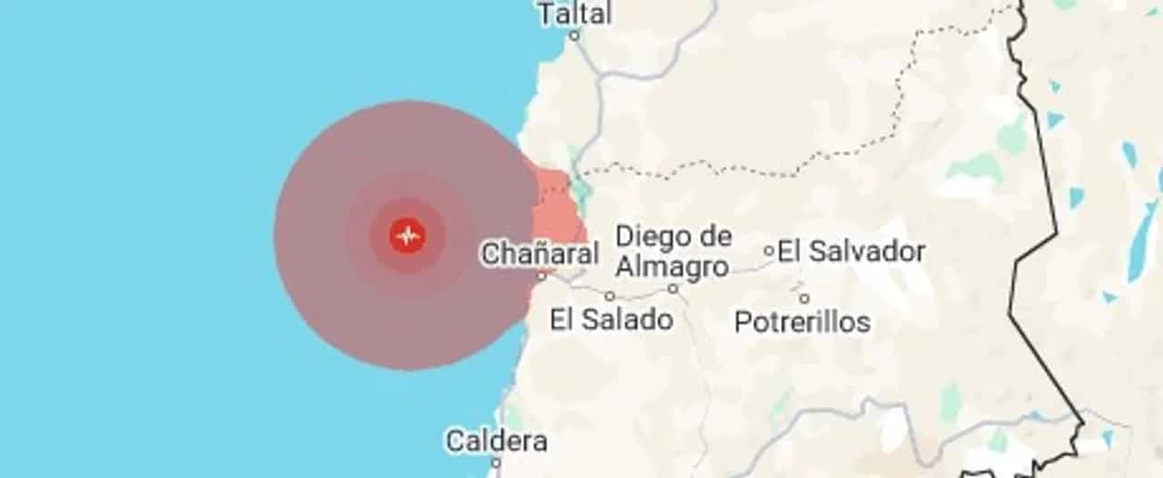 Sismo de magnitud 5,5 sacudió el norte de Chile