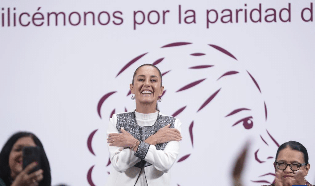 Sheinbaum llamó a que las mujeres del mundo luchen contra el machismo y cualquier acto discriminatorio